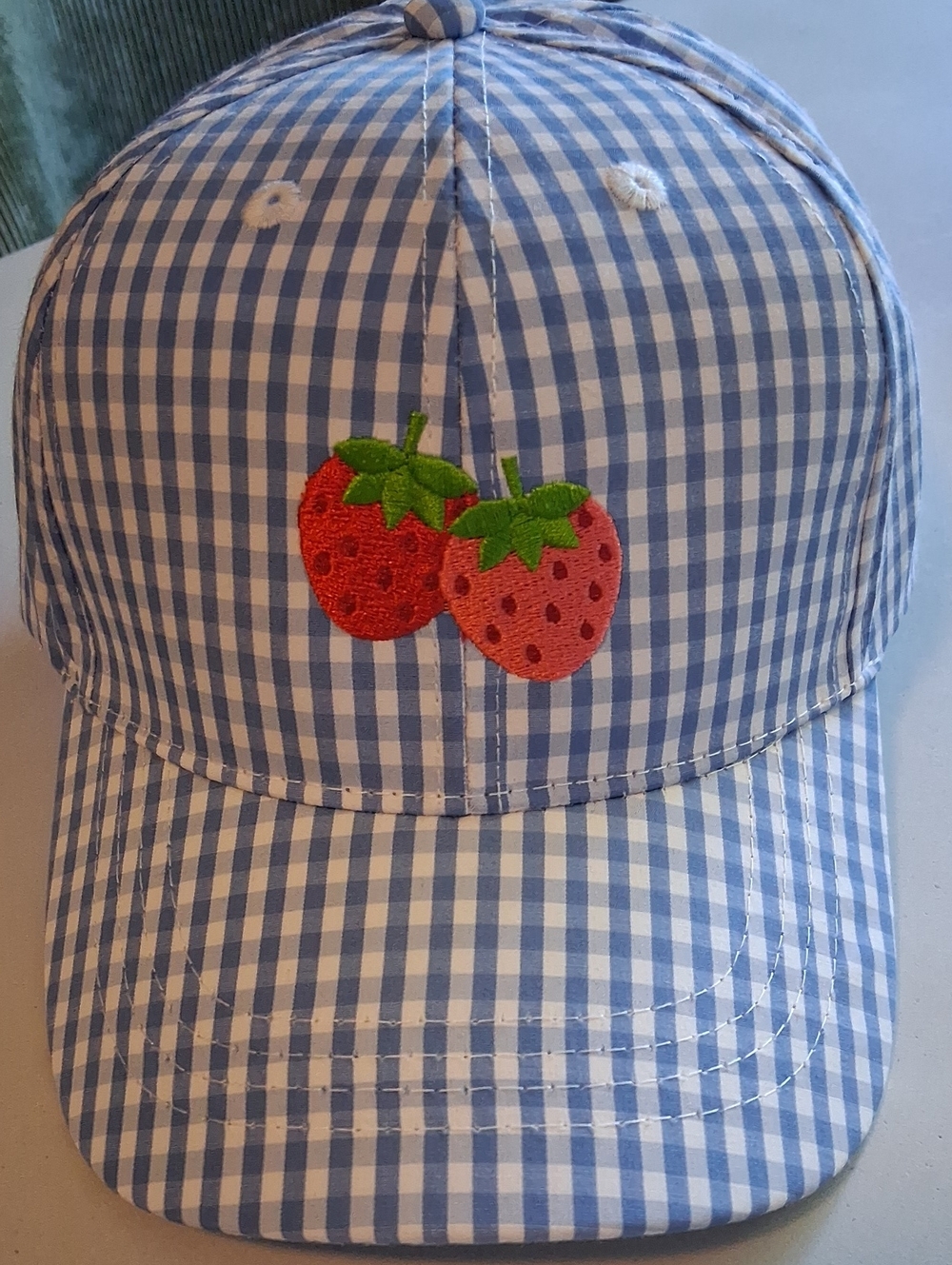 C&C California Light Blue Gingham Cap